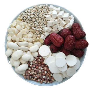 纯南杏仁粉茯苓粉美白内调白扁豆痘痘祛去冲泡黄气甜杏仁粉茶薏仁