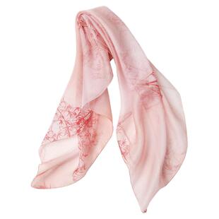 【微瑕】100%桑蚕丝青青竹影真丝小方巾女士高档春秋薄款丝巾围巾