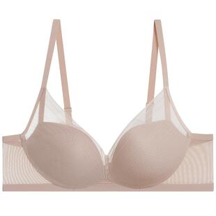 爱慕春夏内衣女净痕无钢圈中厚小胸聚拢/薄杯大胸显小文胸