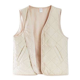 保暖马甲背心女内穿加绒加厚校服神器2026新款羊毛内胆坎肩秋冬季