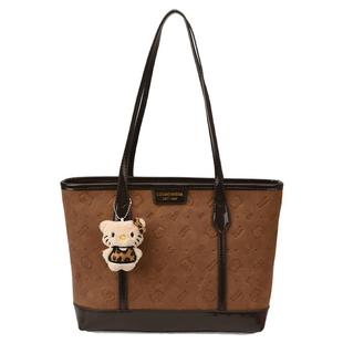 高级感复古压花包包2025新款大容量通勤单肩包时尚女士手提托特包