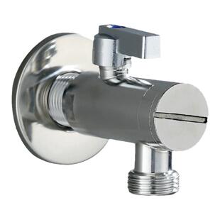 智能马桶角阀不锈钢带过滤网4分转6分大流量球阀水阀开关三通阀门