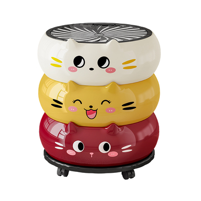 垃圾桶家用2025新款卡通带盖纸篓