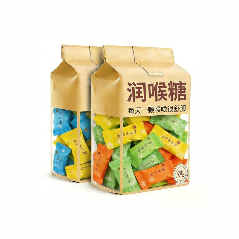 正宗润喉糖教师节草本清凉胖大海金银花罗汉果枇杷薄荷糖低糖糖果