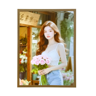 A3大尺寸镜子灯光画照片相框带灯装饰画客厅卧室挂画创意生日礼物