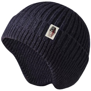 张静初同款FILTERED帽子秋冬毛线瓜皮冷帽运动拳击护耳防风针织帽