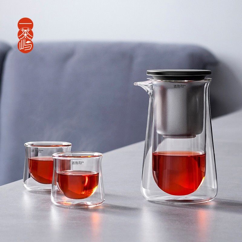 适放磁吸飘逸杯颜值一键分离茶壶茶水高神器泡茶壶式懒人按压泡茶