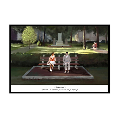 阿甘正传经典电影客厅卧室挂画