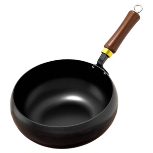 正宗章丘大肚锅炒锅铁锅官方旗舰店正品家用炒菜锅不粘电磁炉平底