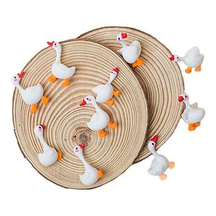 网红三十鹅立可爱小白鹅网红三十鹅已蛋糕插件暴富蛋糕装饰品摆件