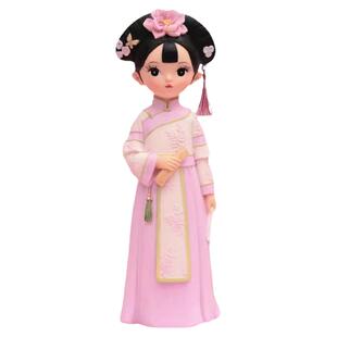 古装公主涂色石膏娃娃白胚模儿童手工卡通上色玩具涂鸦彩绘公仔