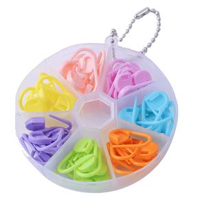 彩色记号扣编织工具钩针毛线手工diy织毛衣用的配件开口勾线玩偶