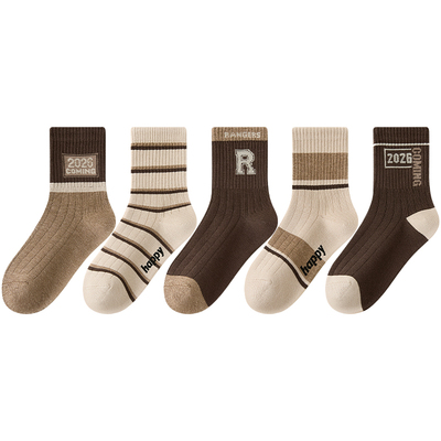 秋季纯棉a类儿童袜子防臭吸汗