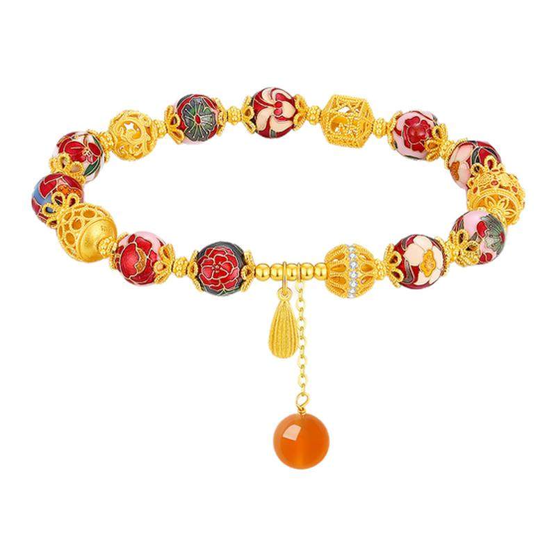 【生日礼物】周大生新中式银手串