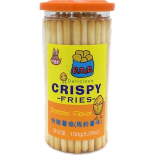 台湾品牌河马莉特脆薯条马铃薯烧烤原味磨牙棒饼干孩子宝贝零食品