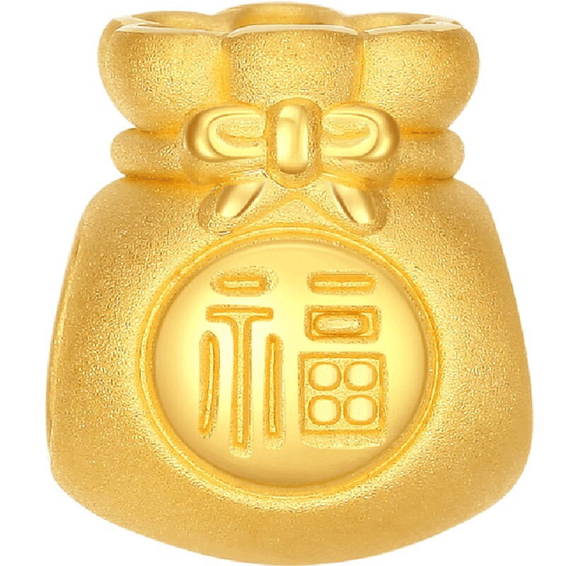 潮宏基好事发生足金串珠金福袋