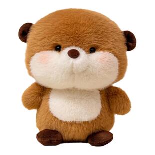 可爱水獭玩偶卡皮巴拉公仔毛绒玩具安抚桌子陪伴布娃娃女生日礼物