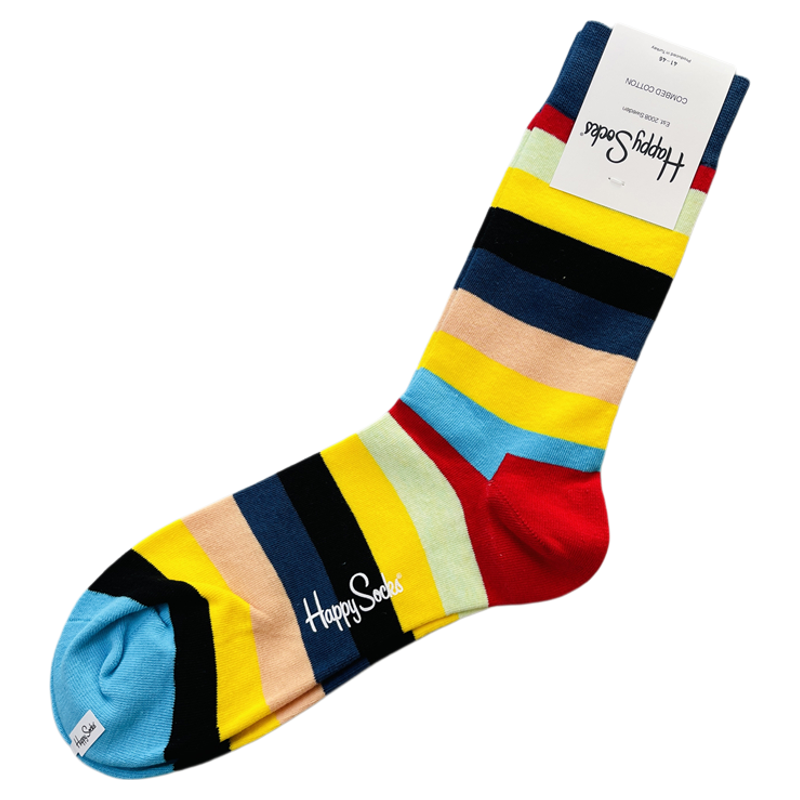 HappySocks袜子经典英伦风男士中高筒棉袜多巴胺彩色情侣袜潮袜
