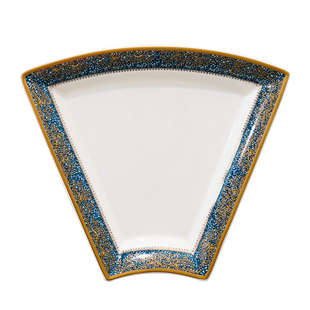 团圆拼盘餐具组合过年家用年夜饭家庭扇形菜盘子酒店餐厅会所餐盘