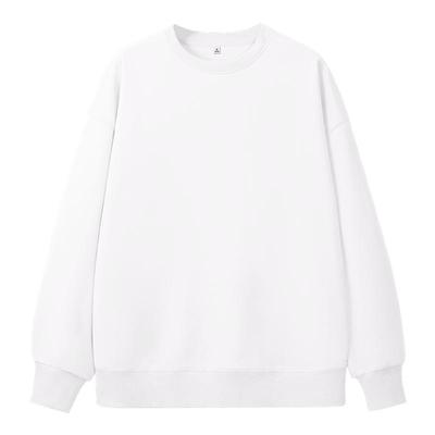 真维斯白色圆领卫衣女2025新款