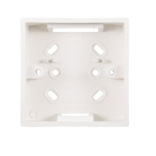 86型开关插座明装底盒 开关插座明盒 通用明线盒 正方形 明装20只