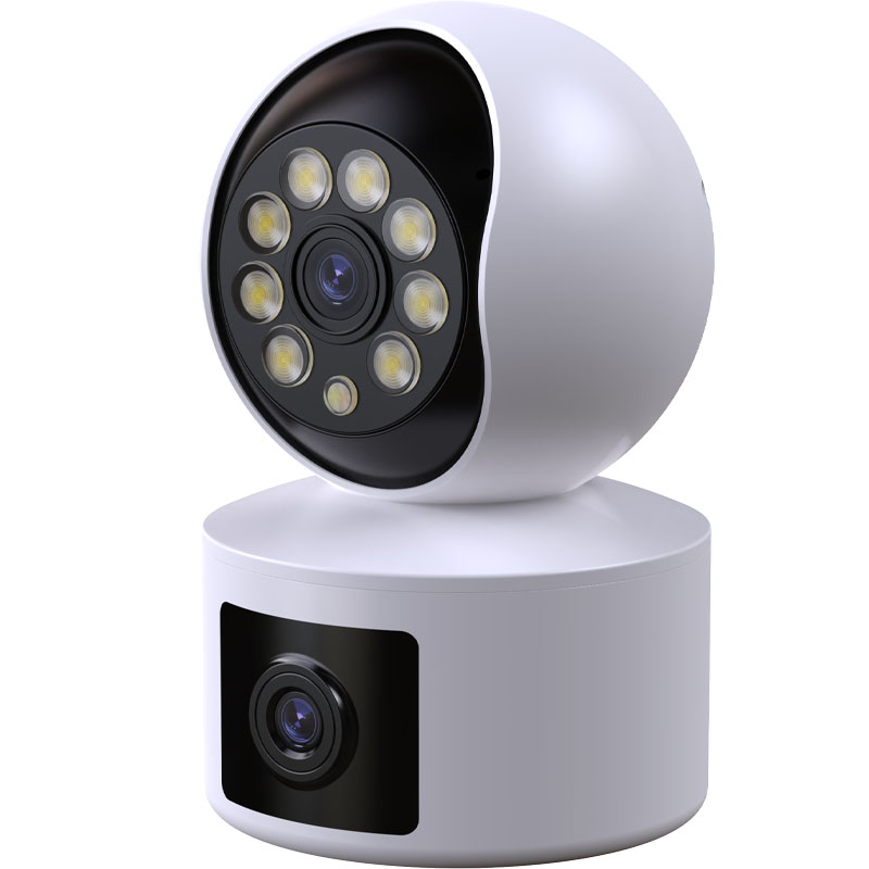 摄像头家用监控无线wifi高清夜视极清双镜头室内家庭手机远程监控