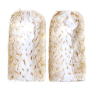 包邮磁铁兔山猫纹环保皮草豹纹仿狐狸毛Y2K堆堆袜jk毛绒腿套袜套