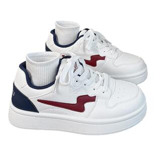 环球鞋子女款春季2026新款百搭爆款配裙子小白鞋小众厚底休闲板鞋