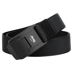 Jeep战术腰带男士运动尼龙户外休闲潮帆布工装裤裤带2026新款皮带