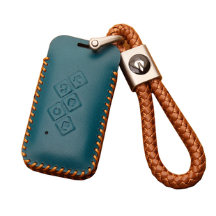 适用五菱星光730电动侧滑门钥匙套真皮星光电动门5按键车钥匙包扣