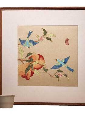 南京云锦研究所岁华灼灼装饰画