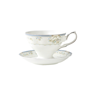 弥生时代春露蔷薇骨瓷咖啡杯碟 ins北欧式英式下午茶陶瓷水杯