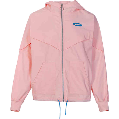 Nike/耐克官方正品2022女士梭织连帽防晒休闲运动外套DM6567-610
