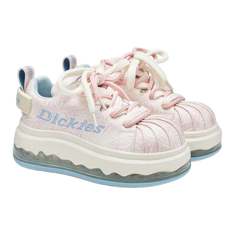 Dickies贝壳头加绒休闲鞋女款厚底松糕鞋秋冬季新款小个子棉鞋ZX