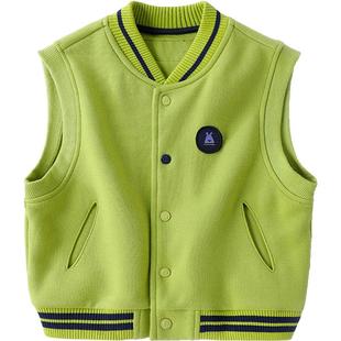 MQDmini儿童马甲2026春季背心男童宝宝开春上衣坎肩女童外套童装