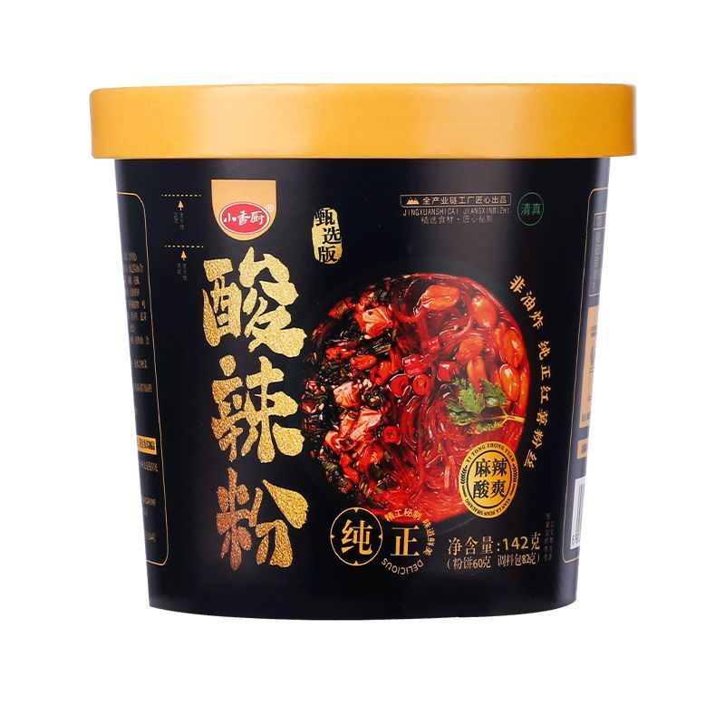 小香厨酸辣粉桶装黑金酸辣粉重庆方便米线/米粉