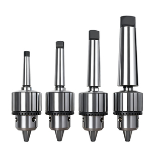 扳手钻夹头B16/B18/B22台钻车床炮塔铣床莫氏锥柄2/3/4/5号直柄R8