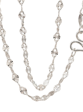 999纯银素链女项链新款银链子