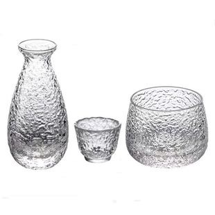 日式玻璃小酒杯套装清酒杯酒壶喝酒果酒杯白酒家用分酒器酒具礼盒