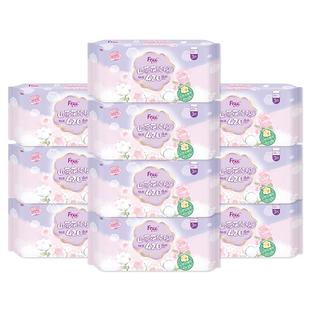 Free/飞卫生巾女美洲纯棉丝薄超长夜用420mm姨妈巾10包30片包邮