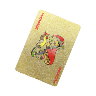 黄金扑克牌掼蛋专用纸牌迷你高端pvc塑料加厚加硬打不烂防水防折