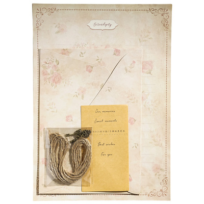 花蔓复古文艺碎花信封信纸