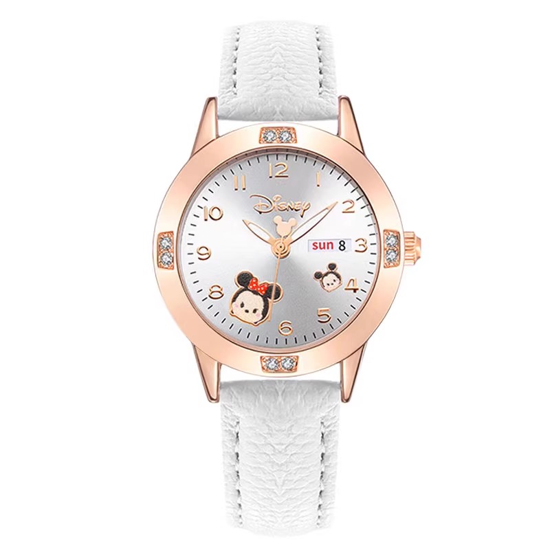迪士尼儿童手表女孩只看时间女童防水小学生女款8岁电子生日礼物