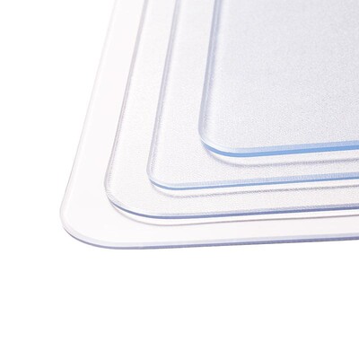 折叠椭圆形餐桌垫透明pvc软玻璃圆桌桌布防油防水免洗防烫桌面垫