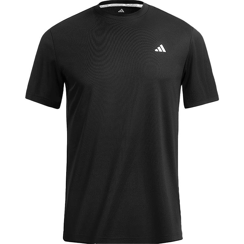 Adidas阿迪达斯短袖运动速干衣男式吸湿快干跑步T恤新款套头圆领