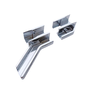 淋浴房配件浴室玻璃门底回水槽外开浴屏下挡水条导水头塑料接水件