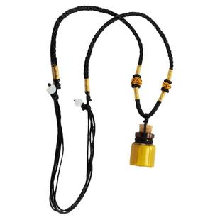 纯男女款精油瓶项链吊坠 2ml直绑茶色玻璃容器香水瓶项链香薰饰品