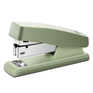 得力订书机办公用马卡龙色系订书机学生用多功能大号订书器装订机家用钉书机订书钉12号省力定书机办公用品