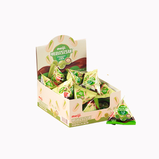 meiji明治巧巧球巧克力三角包开心果口味解馋分享袋装零食8g*20包