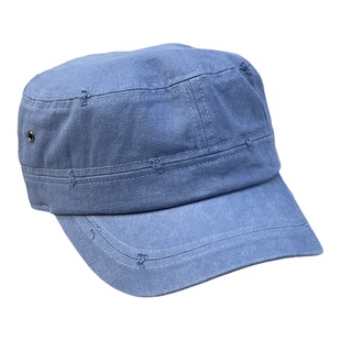 早古氛围感白色马术帽春夏个性时髦破洞平顶鸭舌帽子逛街辣妹街头